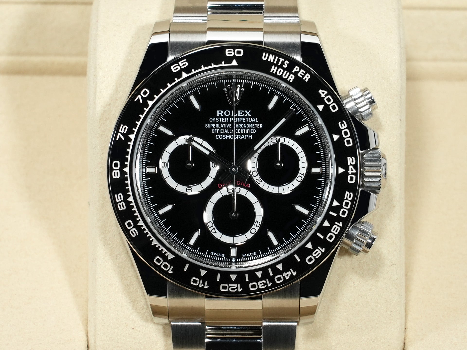 ロレックス デイトナ Ref.126500LN ステンレススチール ブラック文字盤 未使用 wnw7kvkz