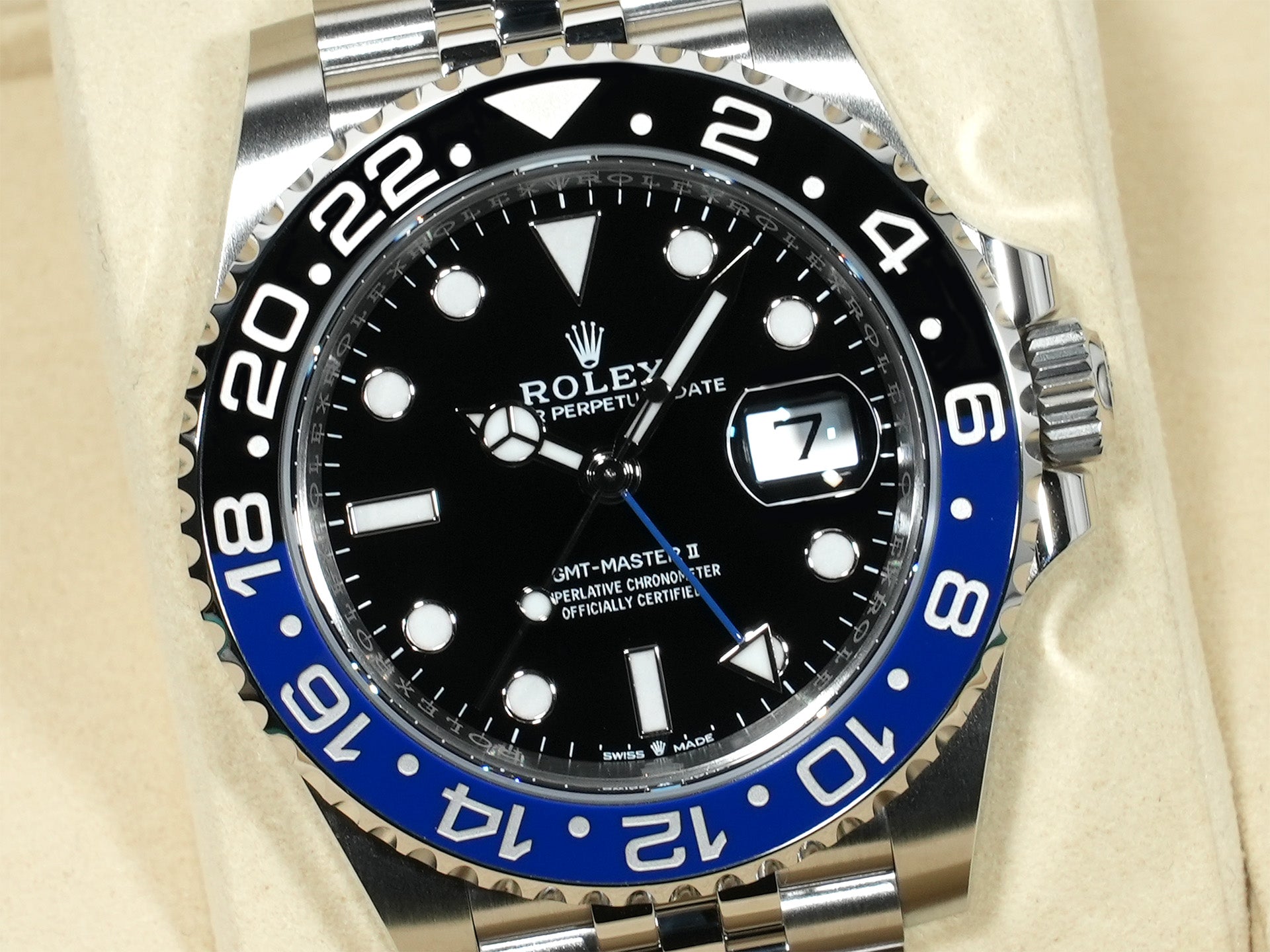 ロレックス GMTマスターII Ref.126710BLNR ステンレススチール ブラック文字盤 ジュビリーブレスレット 未使用 ykyfduph