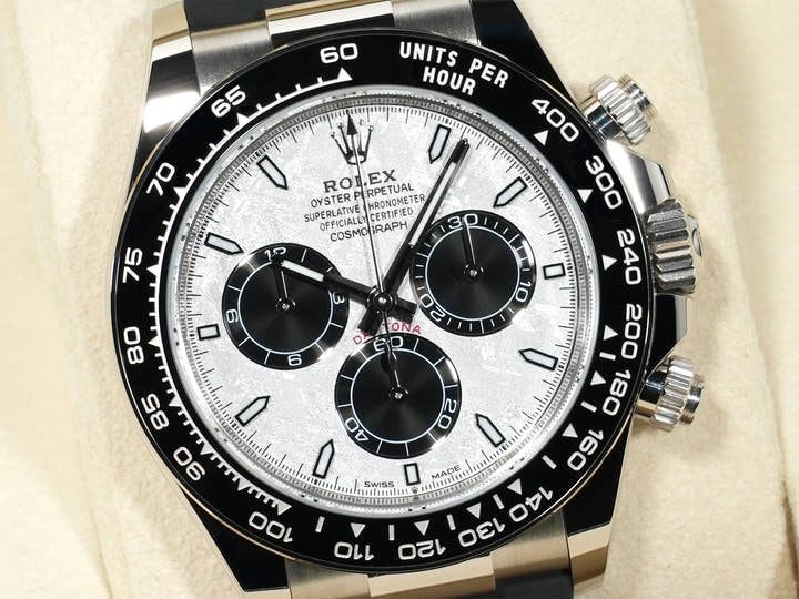 Rolex Daytona Ref. 126519LN White Gold Meteorite Dial Unused qy3fotqb