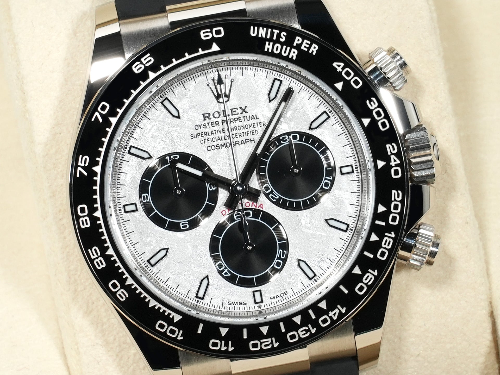 Rolex Daytona Ref. 126519LN White Gold Meteorite Dial Unused qy3fotqb