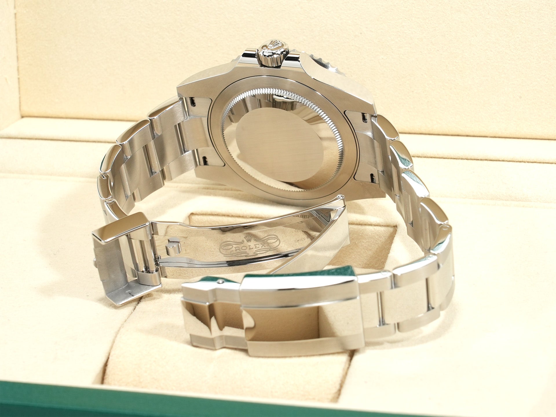 Rolex GMT-Master II Ref. 126710BLNR Stainless Steel Black Dial Oyster Bracelet Unused 24au95cx