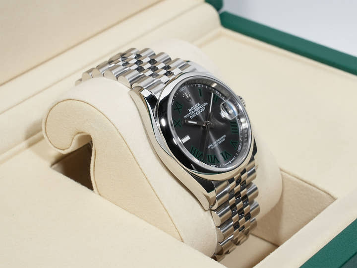 ロレックス デイトジャスト36 Ref.126200 ステンレススチール スレートローマン文字盤 ジュビリーブレスレット 極美品 66um2k6s