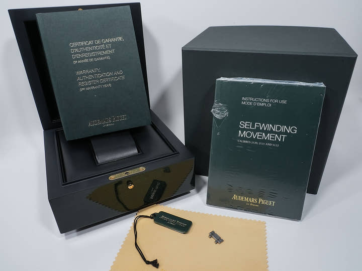 オーデマピゲ ロイヤルオーク ジャンボ エクストラ シン Ref.15202ST.OO.1240ST.01 ステンレススチール ブルー文字盤 極美品 e54twpmj