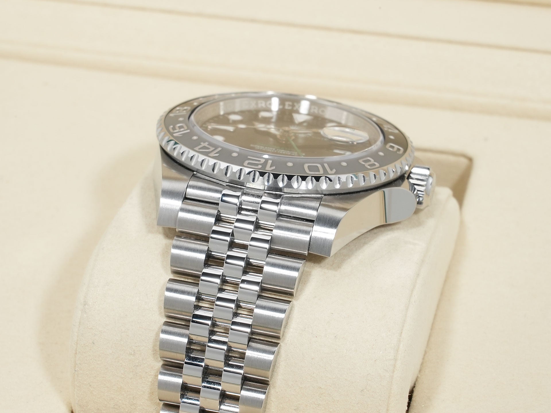 ロレックス GMTマスターII Ref.126710GRNR ステンレススチール ブラック文字盤 ジュビリーブレスレット 美品 ev37du55