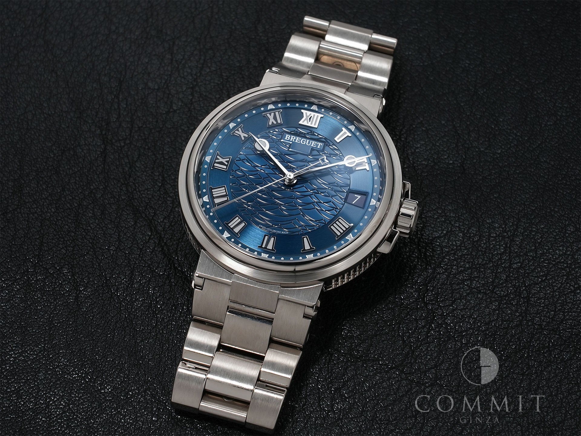 Breguet Marine Ref. 5517BB/Y2/BZ0 White Gold Blue Dial Excellent Condition ksd9geh8