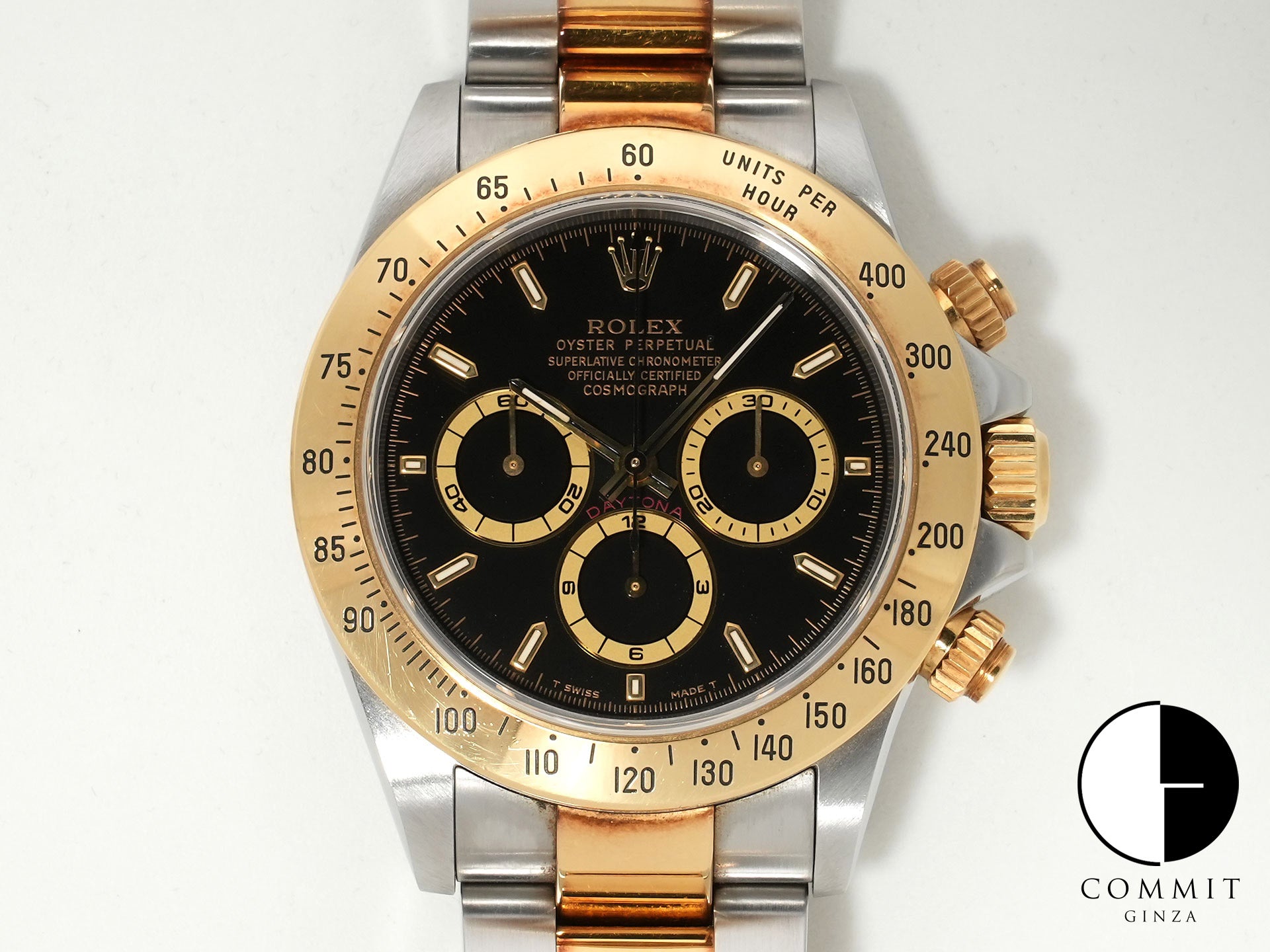 ロレックス デイトナ エルプリメロ Ref.16523 ステンレススチール/イエローゴールド ブラック文字盤 中古 c5tg8jq9