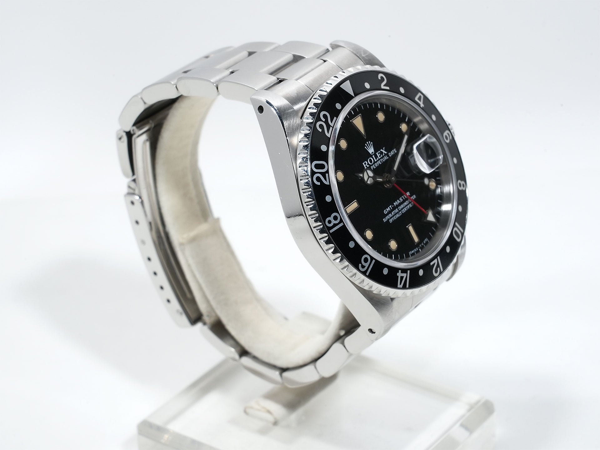 ロレックス GMTマスター Ref.16700 ステンレススチール ブラック文字盤 オイスターブレスレット 中古 pfy6g97o