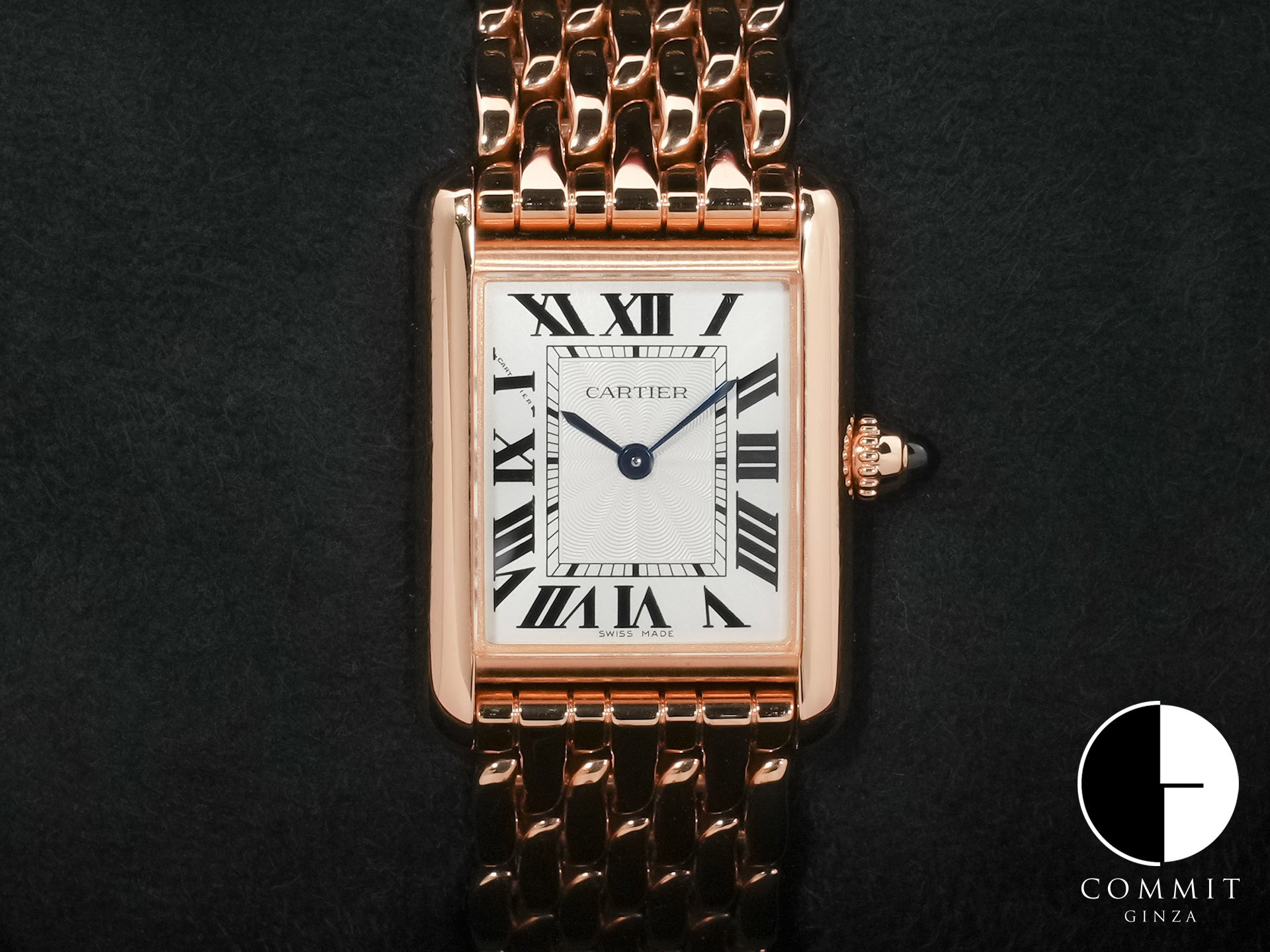 カルティエ タンク ルイ カルティエ SM Ref.WGTA0023 ローズゴールド シルバー文字盤 中古 5ons2jyj