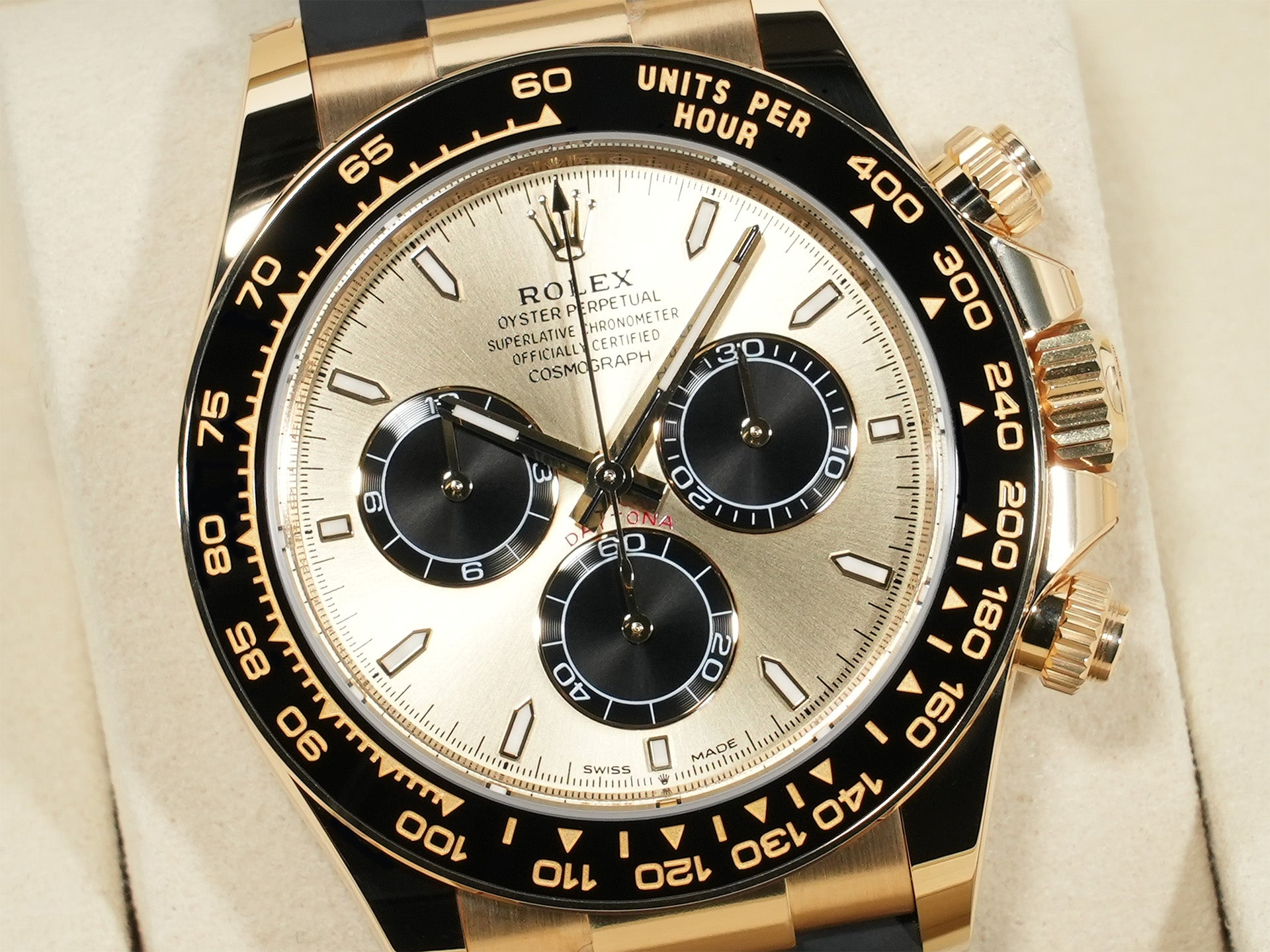 ロレックス デイトナ Ref.126518LN イエローゴールド ゴールデンxブライトブラック文字盤 未使用 xfysrc8t