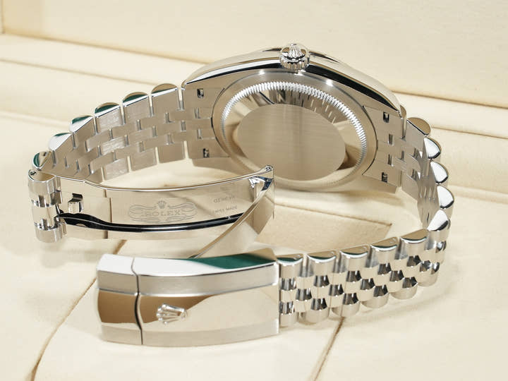 ロレックス デイトジャスト36 Ref.126234 ステンレススチール/ホワイトゴールド ミントグリーン文字盤 ジュビリーブレスレット 未使用 syqphj6d