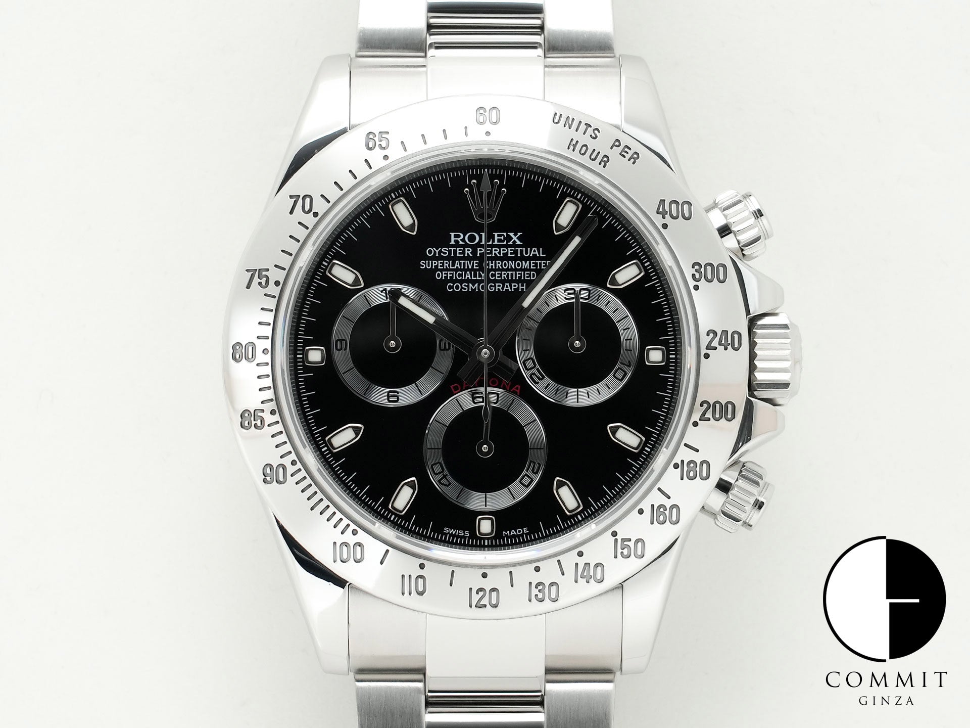 ロレックス デイトナ Ref.116520 ステンレススチール ブラック文字盤 美品 rk6j39n3