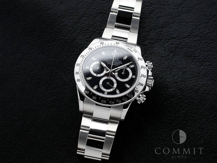 ロレックス デイトナ Ref.116520 ステンレススチール ブラック文字盤 美品 rk6j39n3