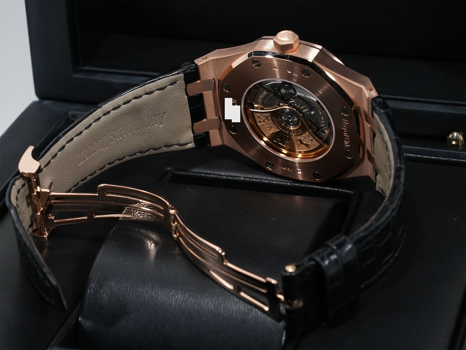 オーデマピゲ ロイヤルオーク Ref.15400OR.OO.D002CR.01 ピンクゴールド ブラック文字盤 美品 5b4i2fis