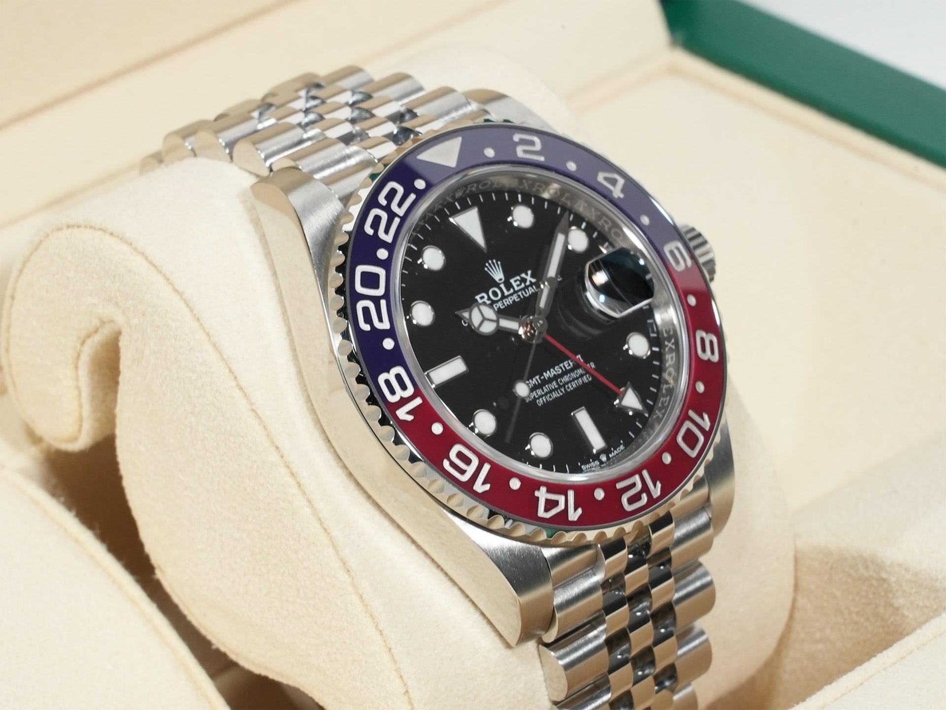 ロレックス GMTマスターII Ref.126710BLRO ステンレススチール ブラック文字盤 ジュビリーブレスレット 美中古 mctdg3mb