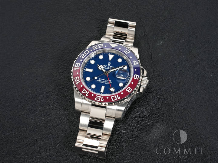 ロレックス GMTマスターII Ref.126719BLRO ホワイトゴールド ミッドナイトブルー文字盤 オイスターブレスレット 美中古 nfico7u9