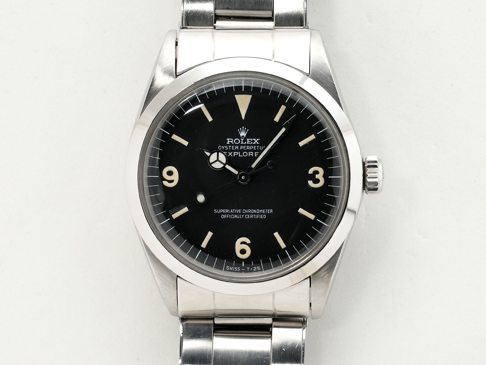 ロレックス エクスプローラーI Ref.1016 ステンレススチール ブラック文字盤 中古 yrv6o3ns