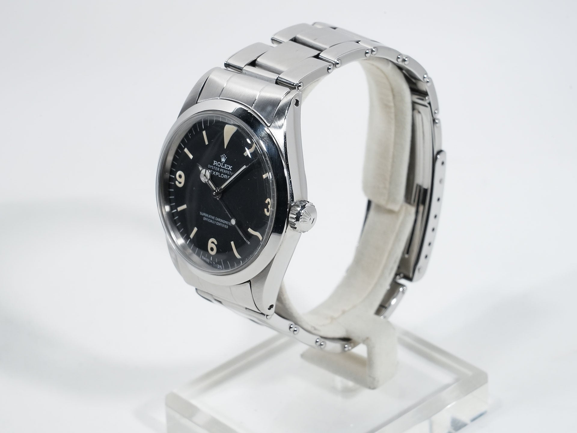 ロレックス エクスプローラーI Ref.1016 ステンレススチール ブラック文字盤 中古 yrv6o3ns