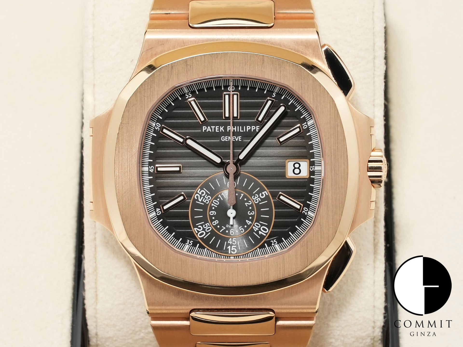 パテックフィリップ ノーチラス クロノグラフ Ref.5980/1R-001 ローズゴールド ブラックグラデーション文字盤 中古 gbkc5xdn