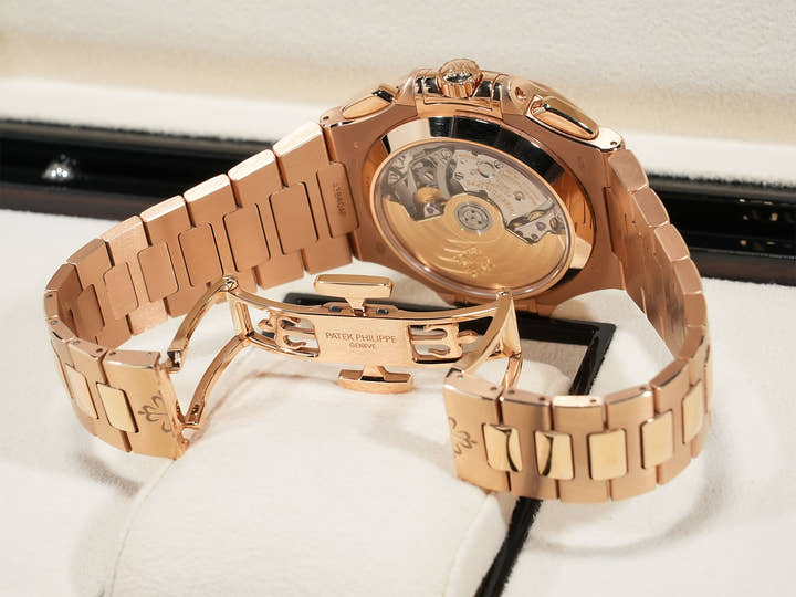 パテックフィリップ ノーチラス クロノグラフ Ref.5980/1R-001 ローズゴールド ブラックグラデーション文字盤 中古 gbkc5xdn