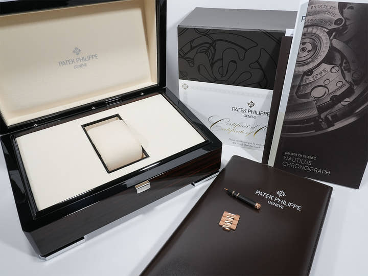 パテックフィリップ ノーチラス クロノグラフ Ref.5980/1R-001 ローズゴールド ブラックグラデーション文字盤 中古 gbkc5xdn