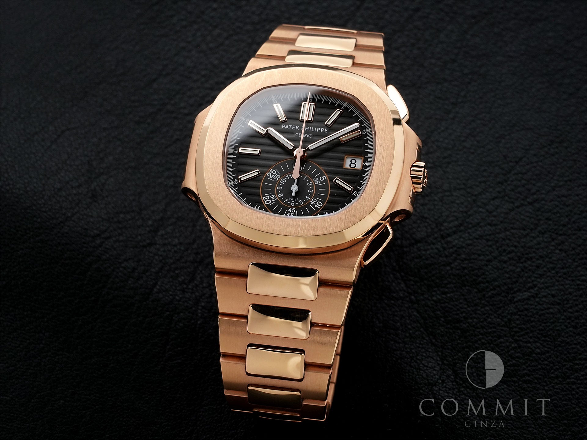 パテックフィリップ ノーチラス クロノグラフ Ref.5980/1R-001 ローズゴールド ブラックグラデーション文字盤 中古 gbkc5xdn