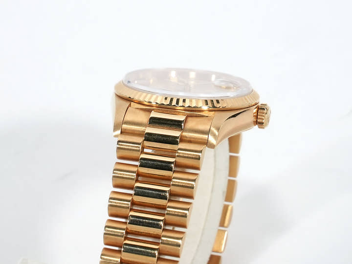 ロレックス デイデイト36 Ref.18238A イエローゴールド シャンパンx10Pダイヤ文字盤 中古 83t9gpuh