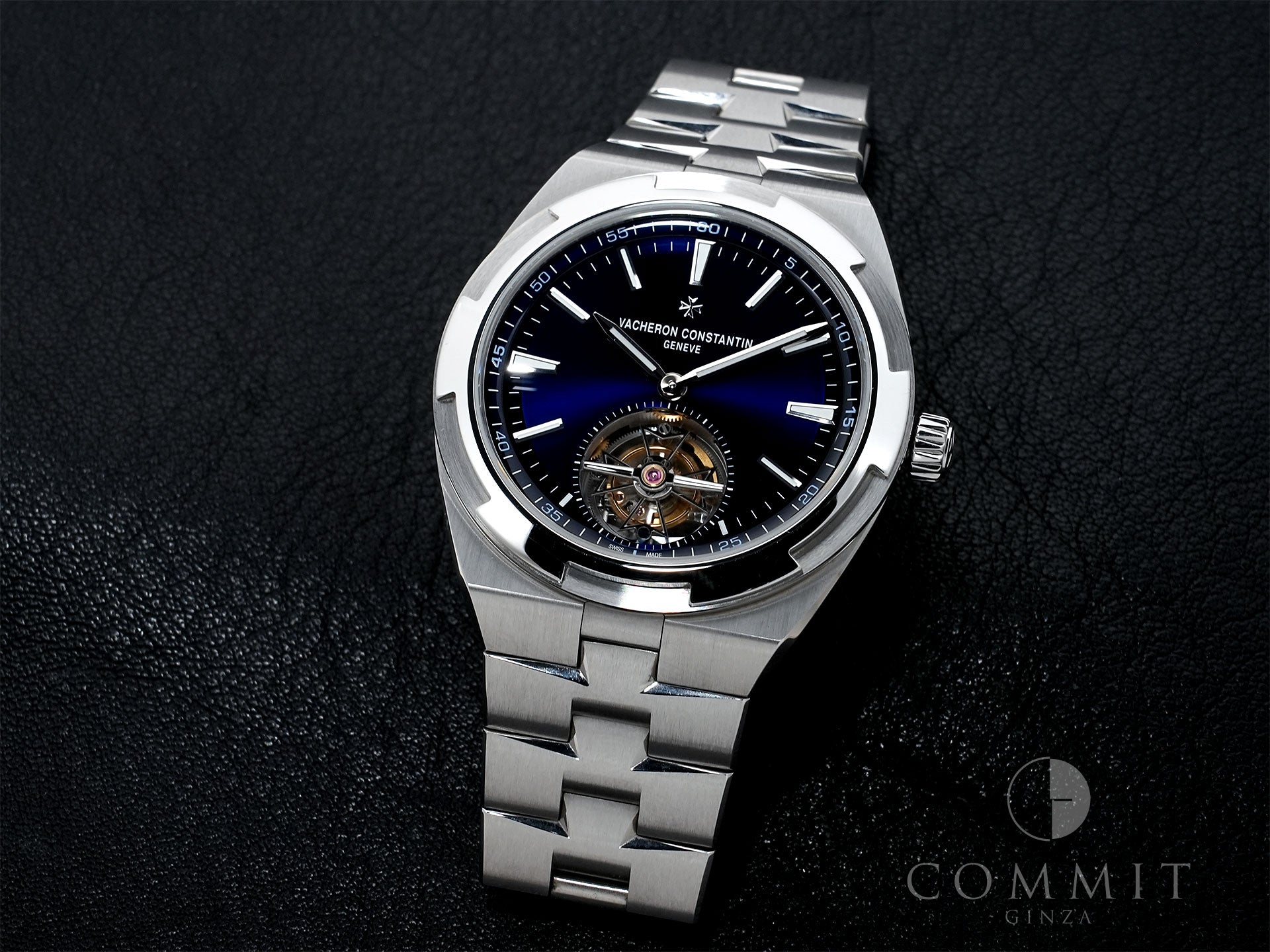 ヴァシュロンコンスタンタン オーヴァーシーズ トゥールビヨン Ref.6000V/110A-B544 ステンレススチール ブルー文字盤 中古 rum8wuen