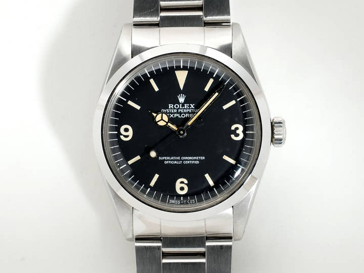 ロレックス エクスプローラーI Ref.1016 ステンレススチール ブラック文字盤 中古 jnwkn5yz
