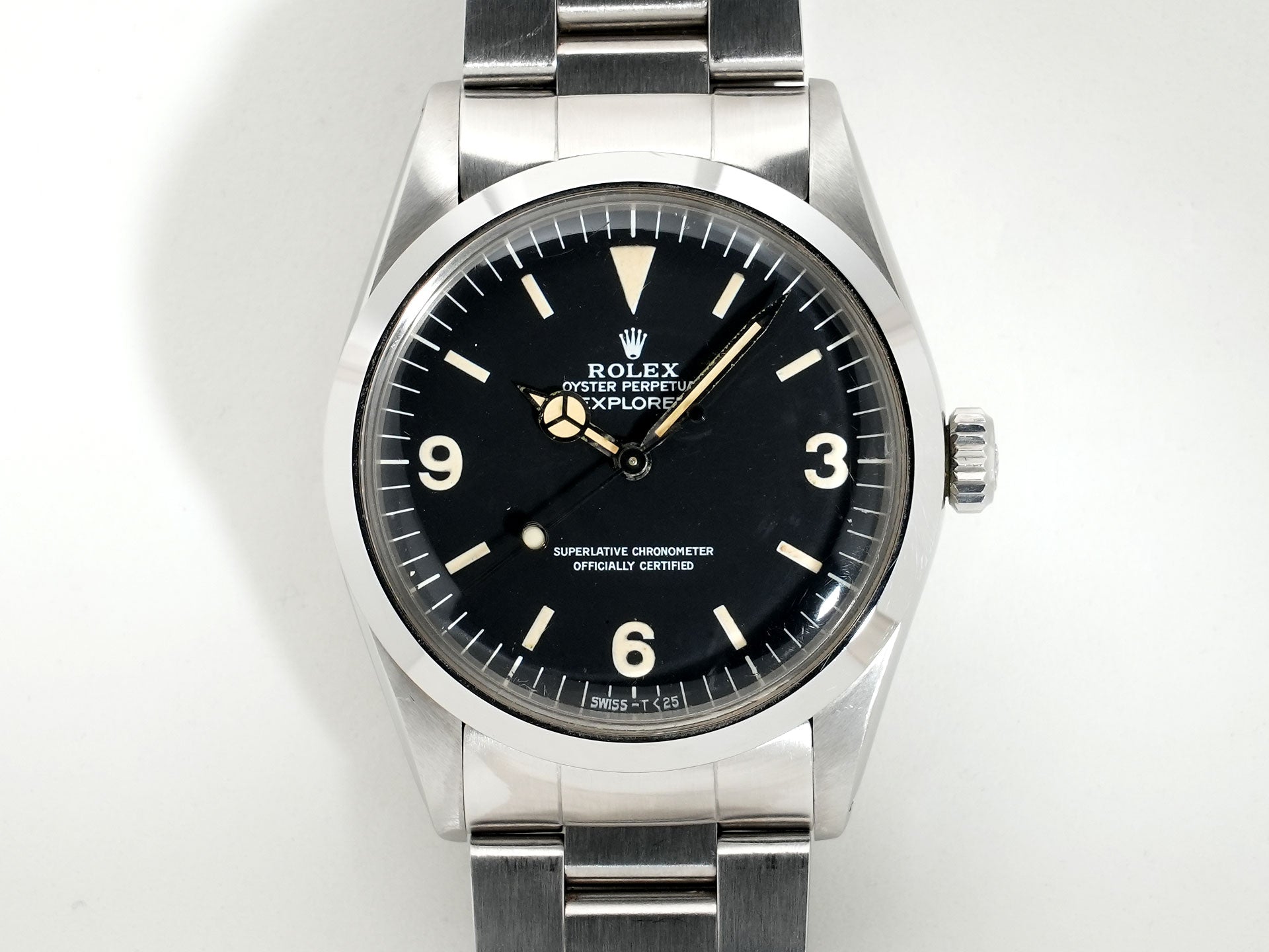 ロレックス エクスプローラーI Ref.1016 ステンレススチール ブラック文字盤 中古 jnwkn5yz