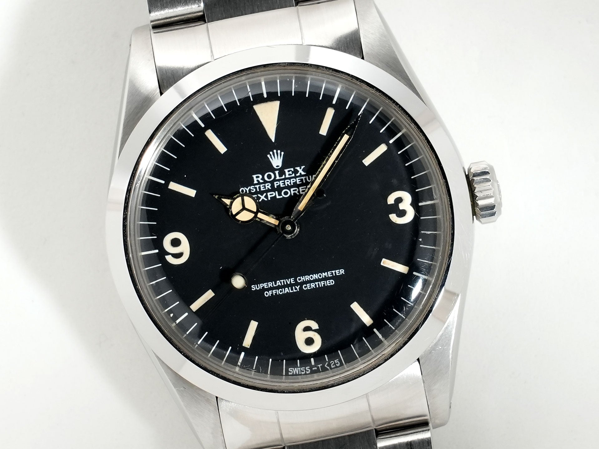 ロレックス エクスプローラーI Ref.1016 ステンレススチール ブラック文字盤 中古 jnwkn5yz