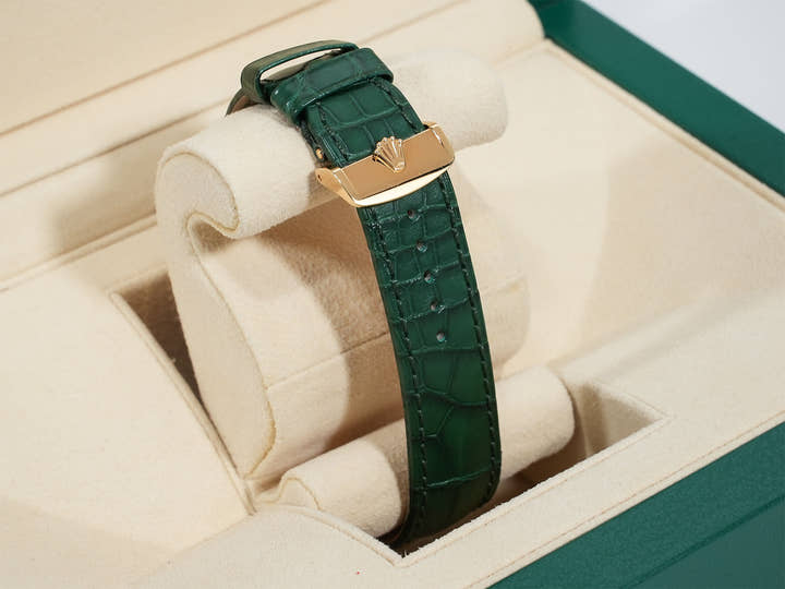 ロレックス デイデイト36 Ref.118138 イエローゴールド グリーンアラビアxパヴェダイヤ文字盤 美中古 5jn4vv93