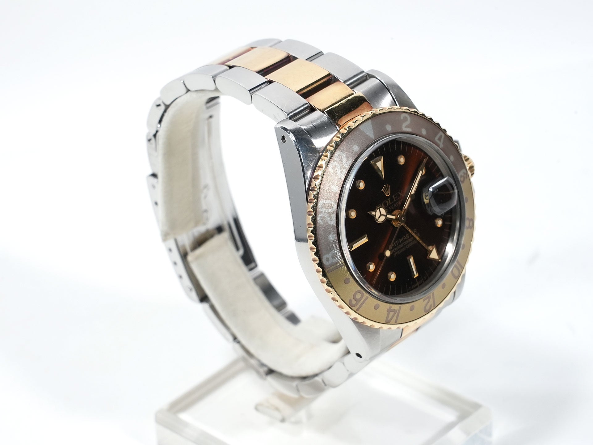 ロレックス GMTマスター Ref.1675/3 ステンレススチール/イエローゴールド ブラック文字盤 オイスターブレスレット 中古 3rf35fkh