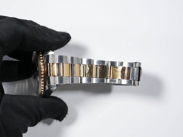 ロレックス GMTマスター Ref.1675/3 ステンレススチール/イエローゴールド ブラック文字盤 オイスターブレスレット 中古 3rf35fkh