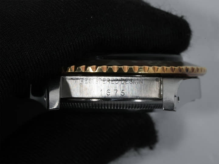 ロレックス GMTマスター Ref.1675/3 ステンレススチール/イエローゴールド ブラック文字盤 オイスターブレスレット 中古 3rf35fkh