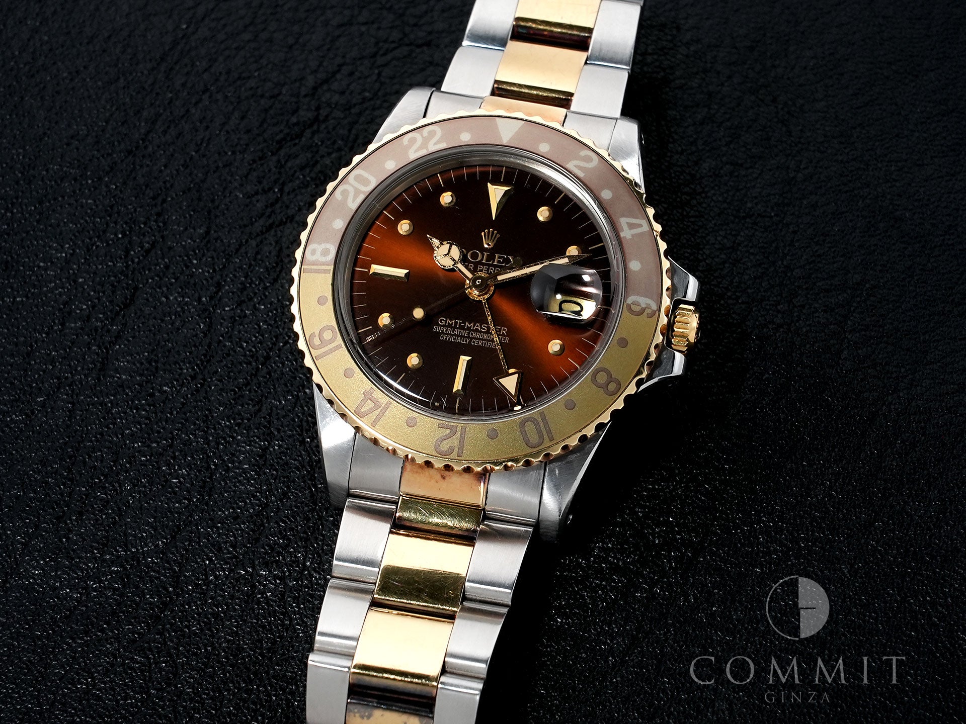 ロレックス GMTマスター Ref.1675/3 ステンレススチール/イエローゴールド ブラック文字盤 オイスターブレスレット 中古 3rf35fkh