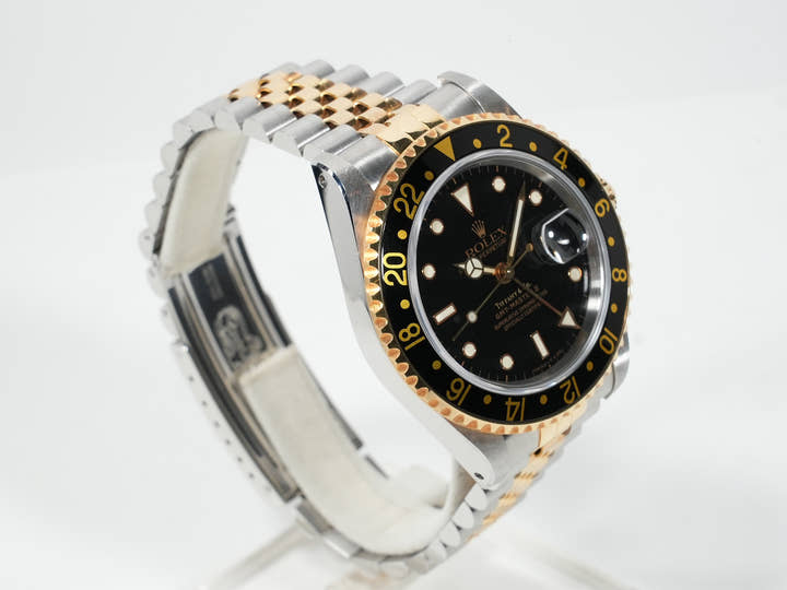 ロレックス GMTマスターII TIFFANY&CO. Ref.16713 ステンレススチール/イエローゴールド ブラック文字盤 美中古 vjff9ry7
