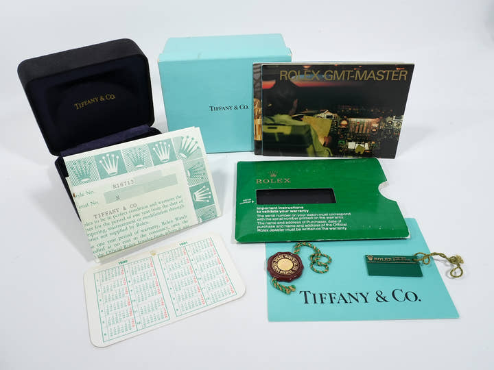 ロレックス GMTマスターII TIFFANY&CO. Ref.16713 ステンレススチール/イエローゴールド ブラック文字盤 美中古 vjff9ry7