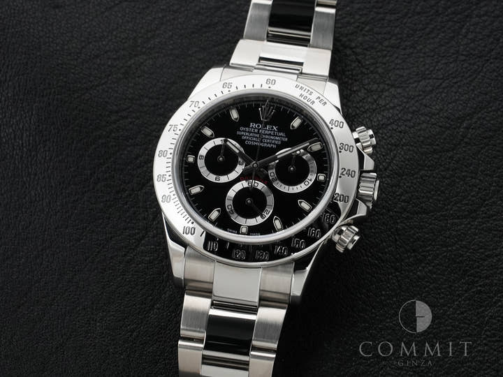 Rolex Daytona Ref. 116520 Stainless Steel Black Dial Excellent Condition Pre-Owned q2x4sp7a