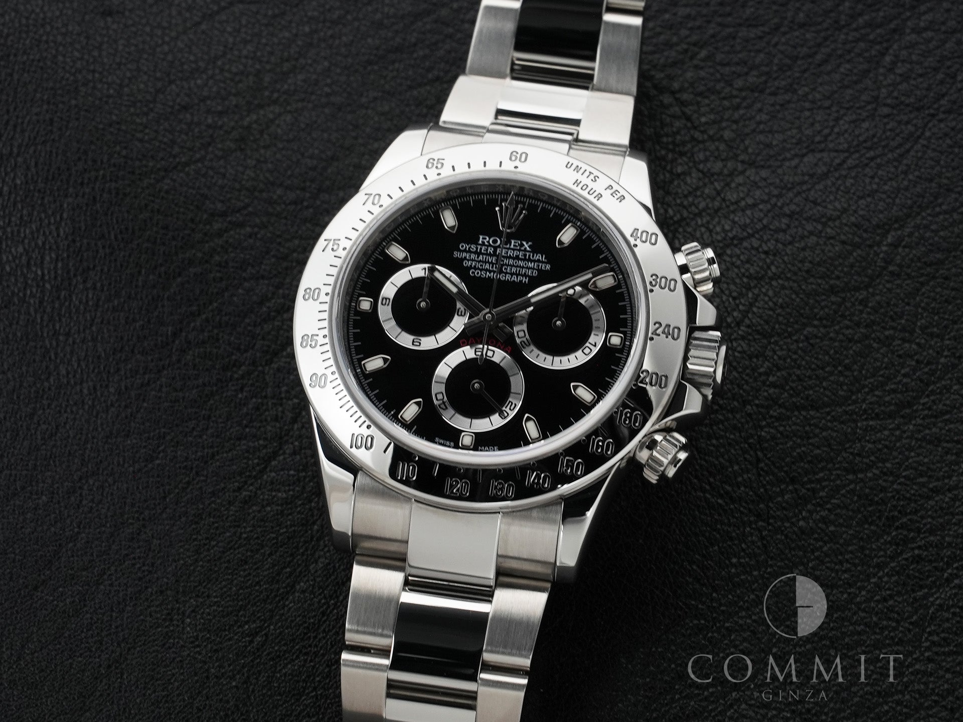 Rolex Daytona Ref. 116520 Stainless Steel Black Dial Excellent Condition Pre-Owned q2x4sp7a