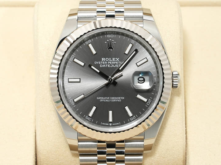 Rolex Datejust 41 Ref. 126334 Stainless Steel/White Gold Slate Dial Jubilee Bracelet Unused xov9ucym