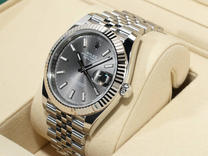 Rolex Datejust 41 Ref. 126334 Stainless Steel/White Gold Slate Dial Jubilee Bracelet Unused xov9ucym