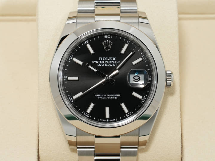 Rolex Datejust 41 Ref. 126300 Stainless Steel Black Dial Oyster Bracelet Unused eood8z3q