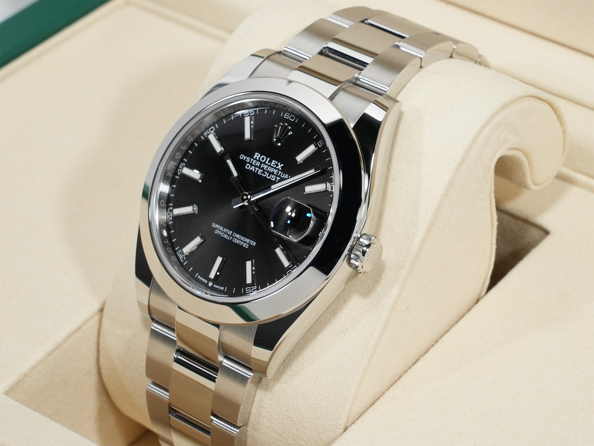 Rolex Datejust 41 Ref. 126300 Stainless Steel Black Dial Oyster Bracelet Unused eood8z3q