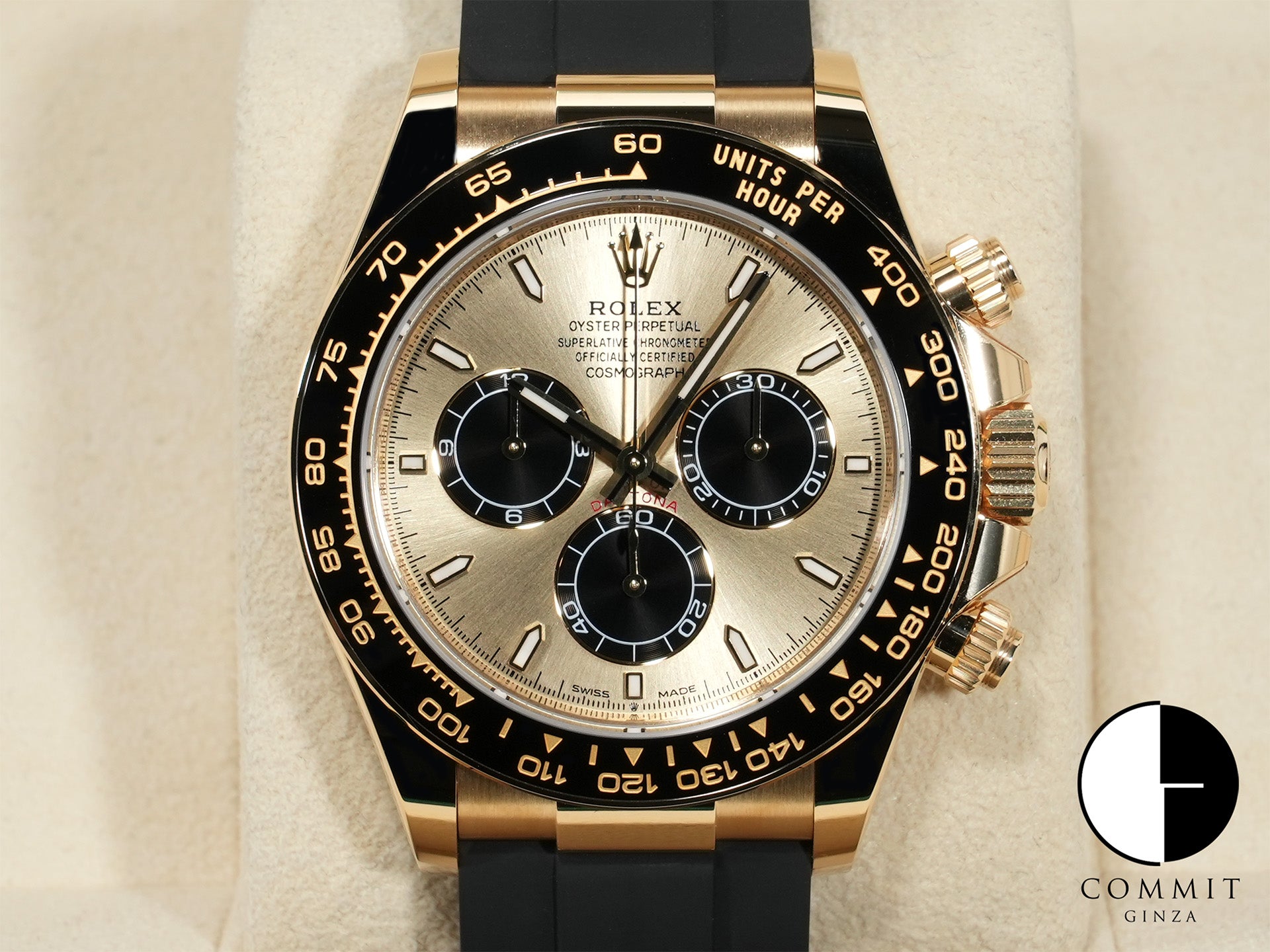 Rolex Daytona Ref. 126518LN Yellow Gold with Golden and Bright Black Dial, Unused, kyc5scp6