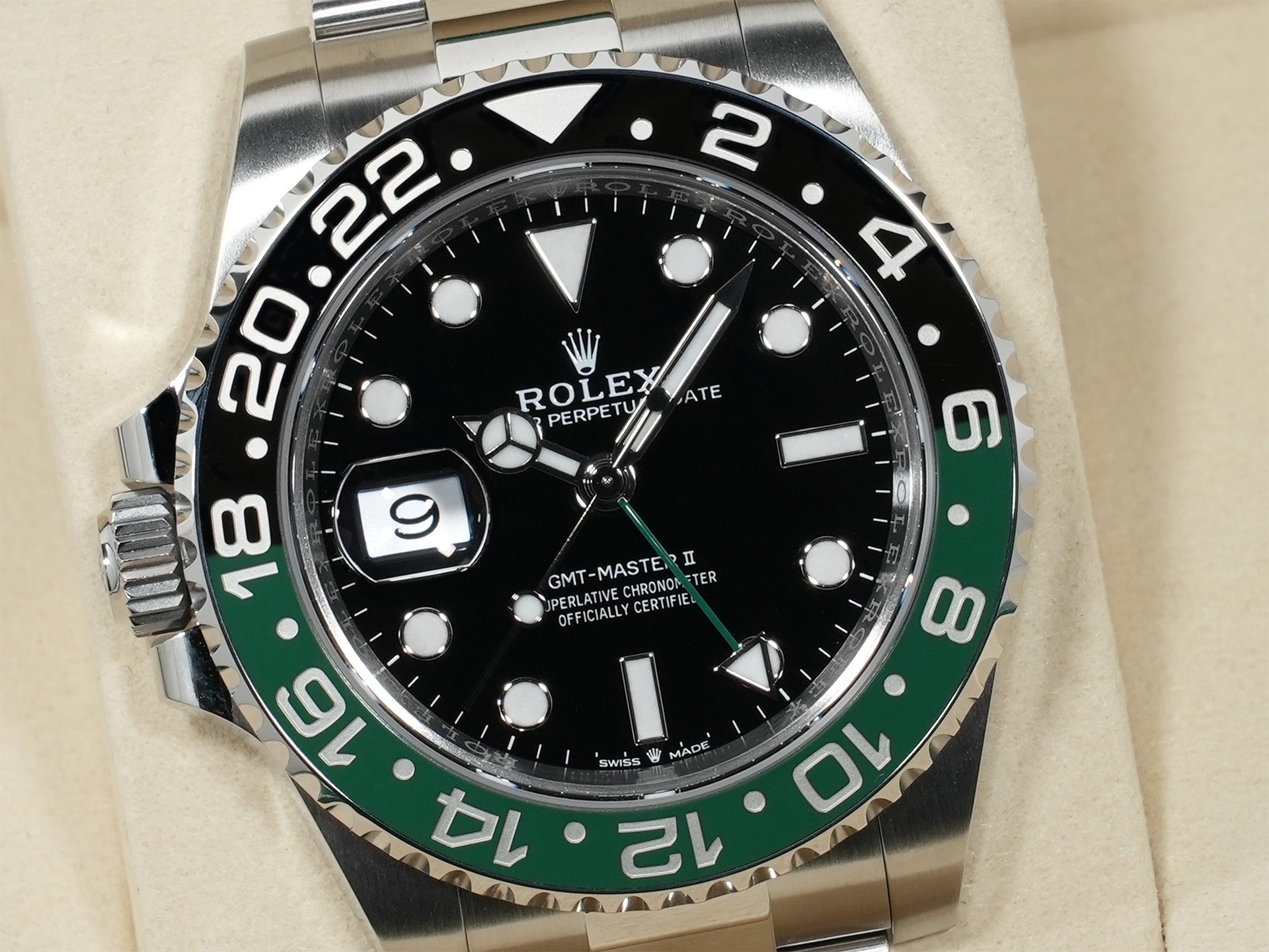 Rolex GMT-Master II Ref. 126720VTNR Stainless Steel Black Dial Oyster Bracelet Unused ca3b5i4h