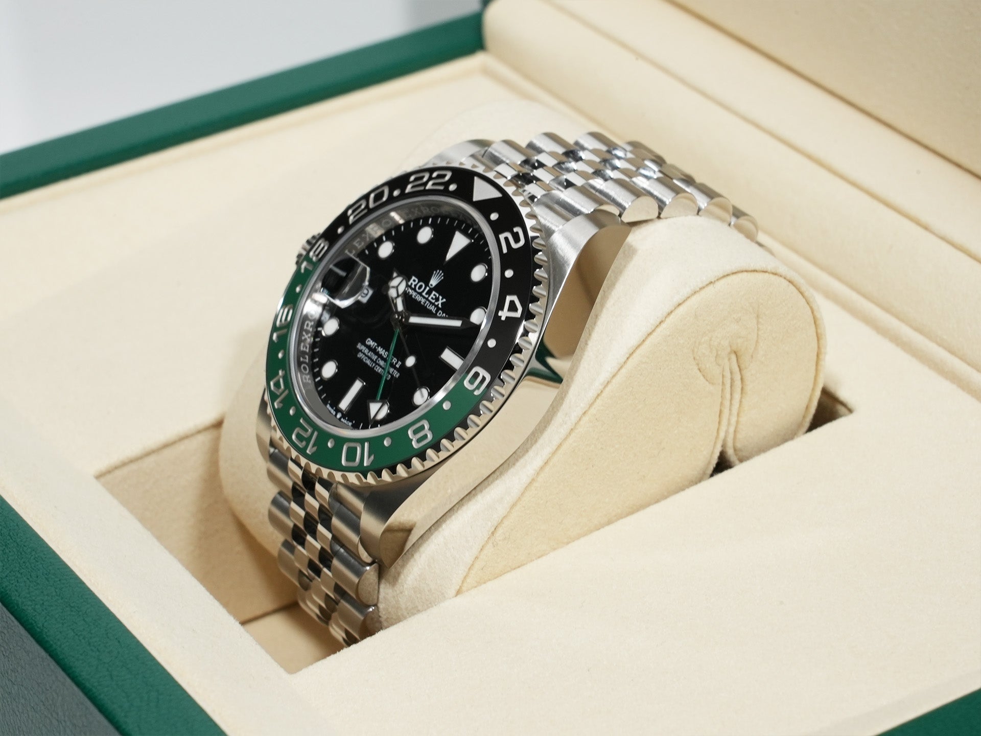 Rolex GMT-Master II Ref. 126720VTNR Stainless Steel Black Dial Jubilee Bracelet Unused bd4ayqx9