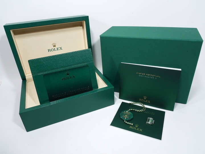 Rolex GMT-Master II Ref. 126710GRNR Stainless Steel Black Dial Oyster Bracelet Unused u2tig4s8