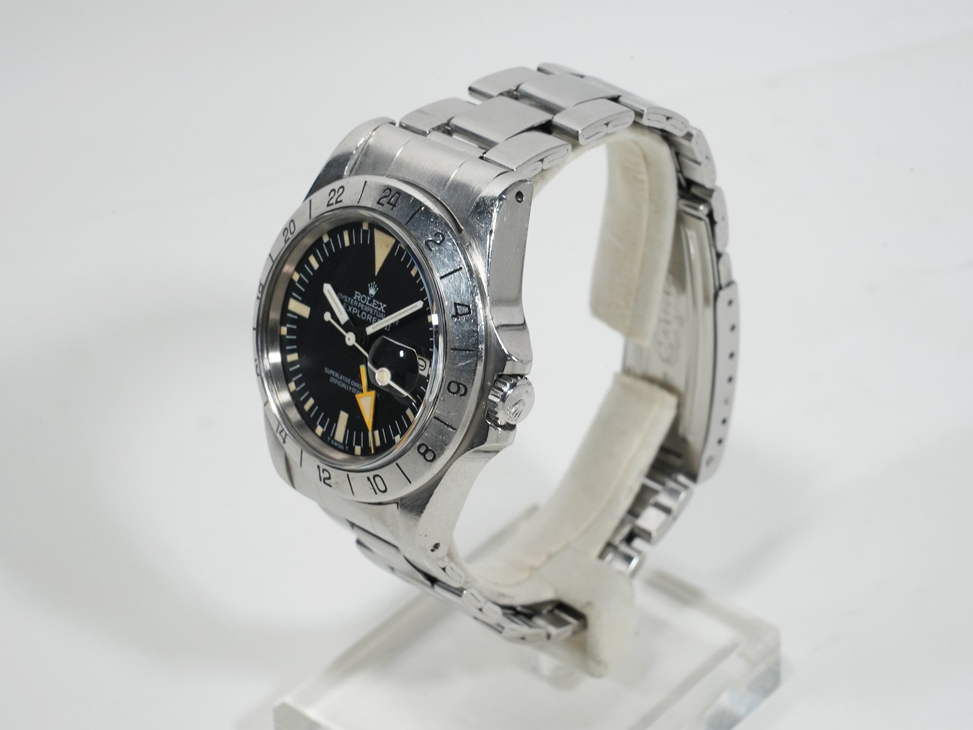 Pre-owned Rolex Explorer II Ref. 1655 Stainless Steel Black Dial Oyster Bracelet mdct9y62