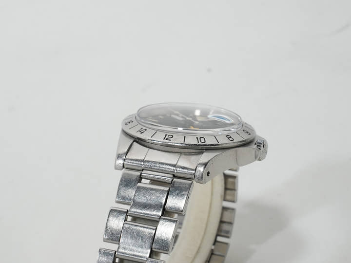 Pre-owned Rolex Explorer II Ref. 1655 Stainless Steel Black Dial Oyster Bracelet mdct9y62