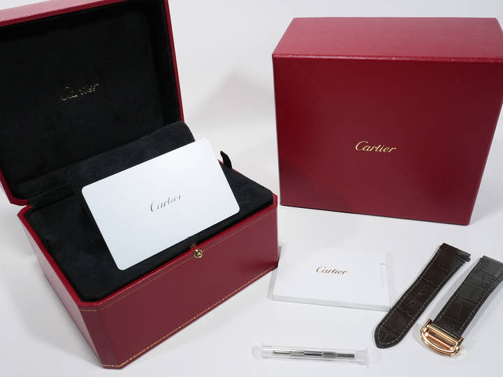 カルティエ サントス ドゥ カルティエ Ref.WGSA0095 イエローゴールド スモーキーブラウン文字盤 美中古 unk8dty2